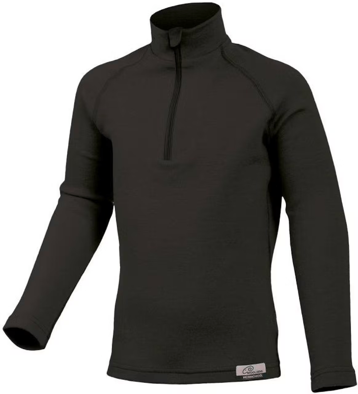 Lasting Mustikka Jr Zip Neck lasten alus- ja välikerrospaita