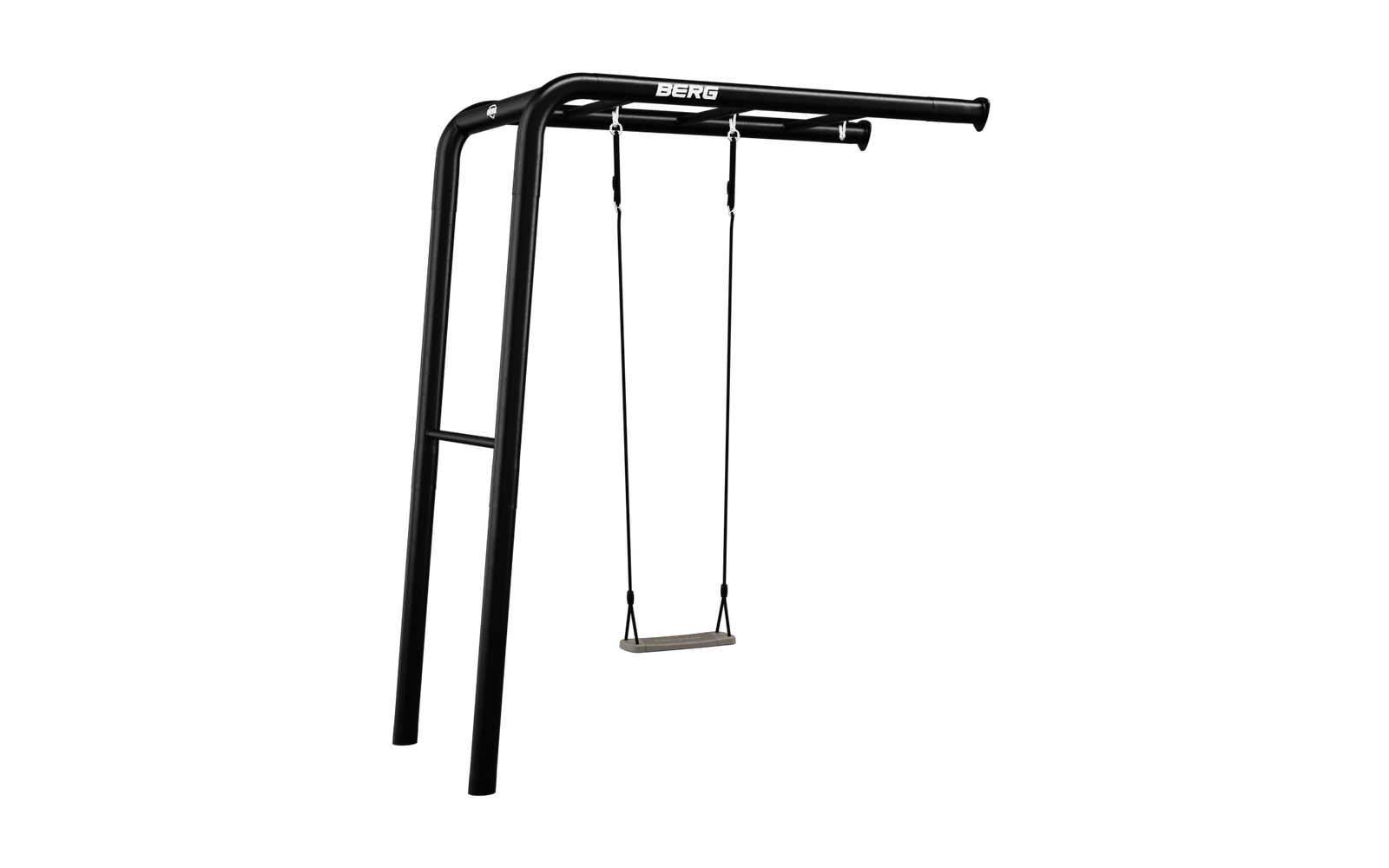 BERG PlayBase Setit Wall + Swing set - Kahden tikkaan kanssa - Musta - Wall (240 x 100 x 245 cm)