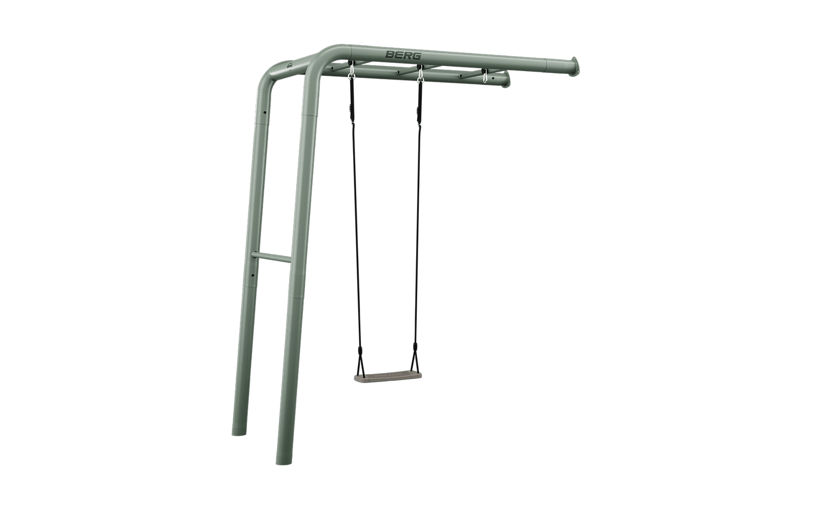 BERG PlayBase Setit Wall Green + Swing set - Kahden tikkaan kanssa - Vihreä - Wall (240 x 100 x 245 cm)