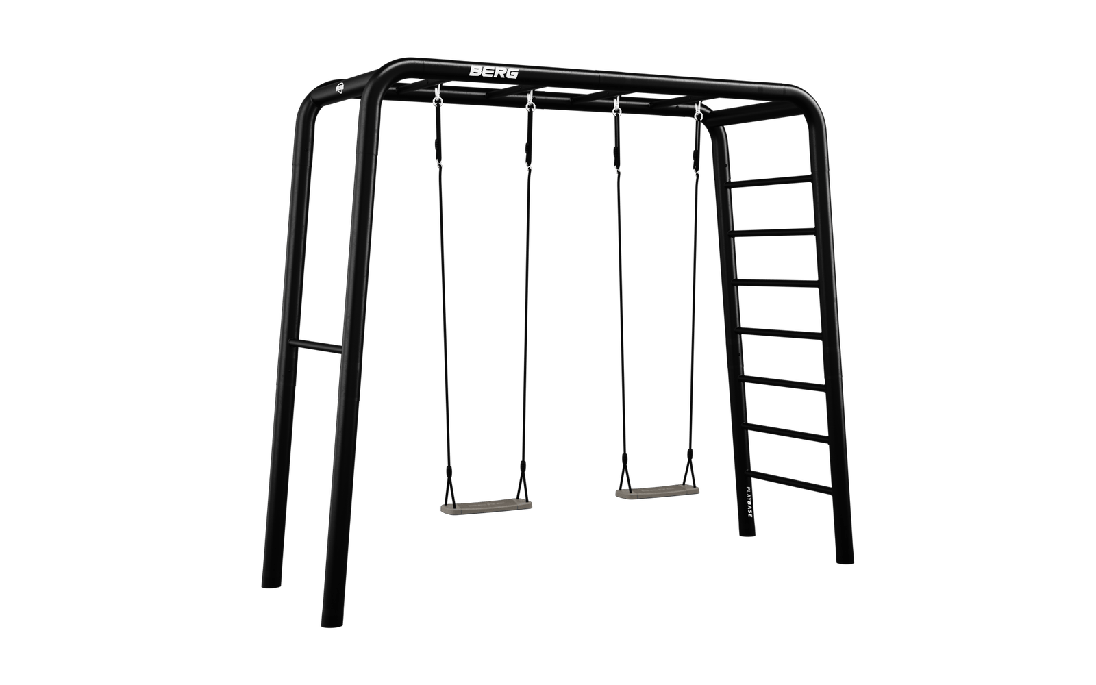 BERG PlayBase Setit Medium + Swing set  - Musta - M (285 x 100 x 245 cm)