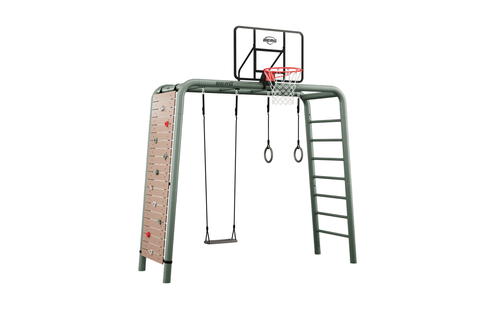 BERG PlayBase Setit Medium Green + Ultimate set  - Vihreä - M (285 x 100 x 245 cm)