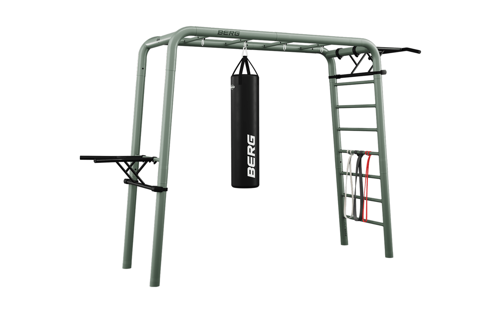 BERG PlayBase Setit Medium Green + Sports set  - Vihreä - M (285 x 100 x 245 cm)