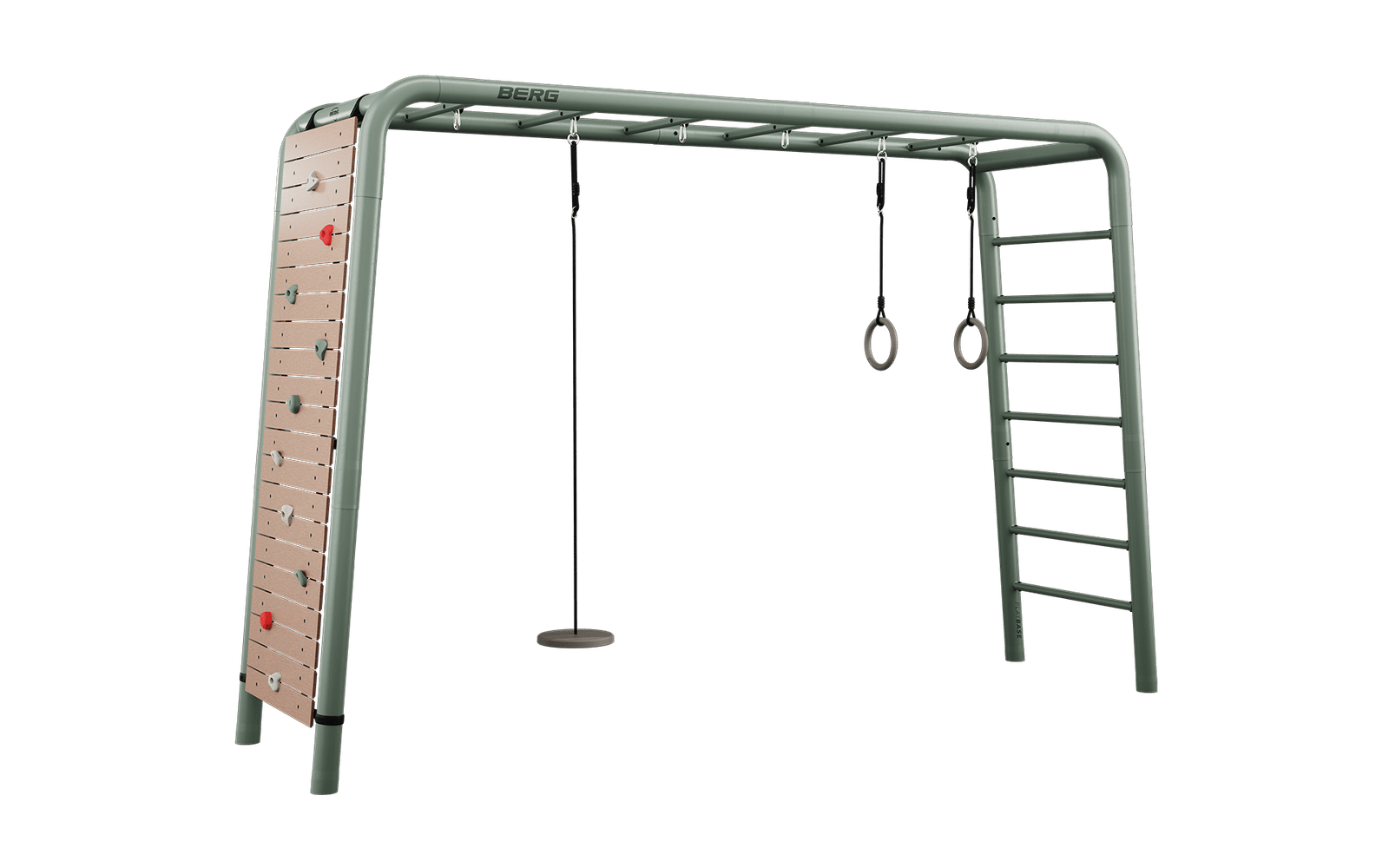 BERG PlayBase Setit Large Green + Peak set  - Vihreä - L (380 x 100 x 245 cm)