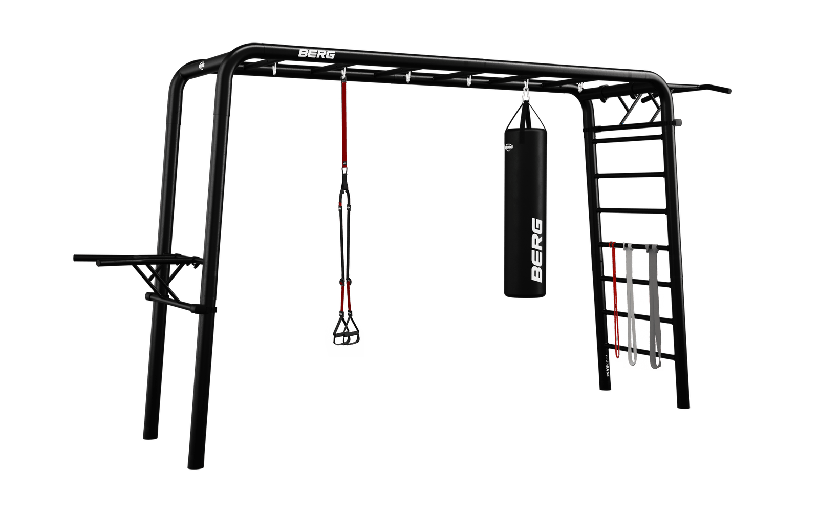 BERG PlayBase Setit Large + Sports set  - Musta - L (380 x 100 x 245 cm)