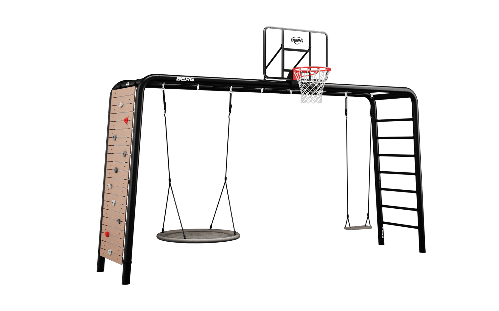 BERG PlayBase Setit Extra Large + Ultimate set  - Musta - XL (470 x 100 x 245 cm)
