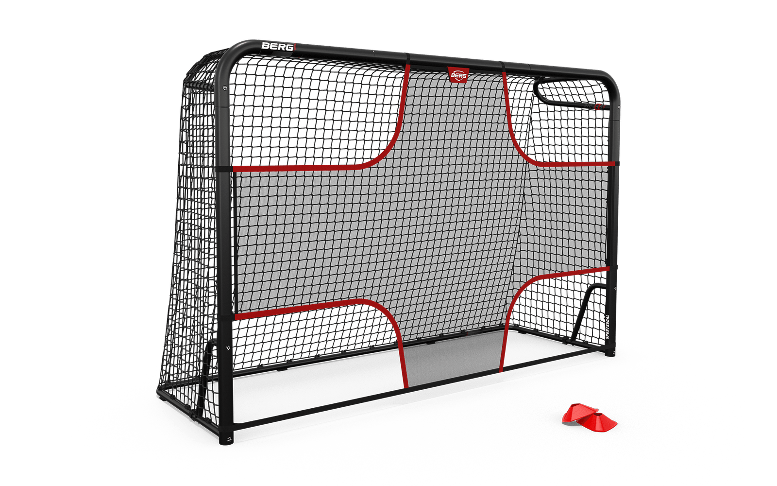 BERG Sportsgoal M (240 x 160 cm) – Jalkapallomaali/Jääkiekkomaali + Target Net