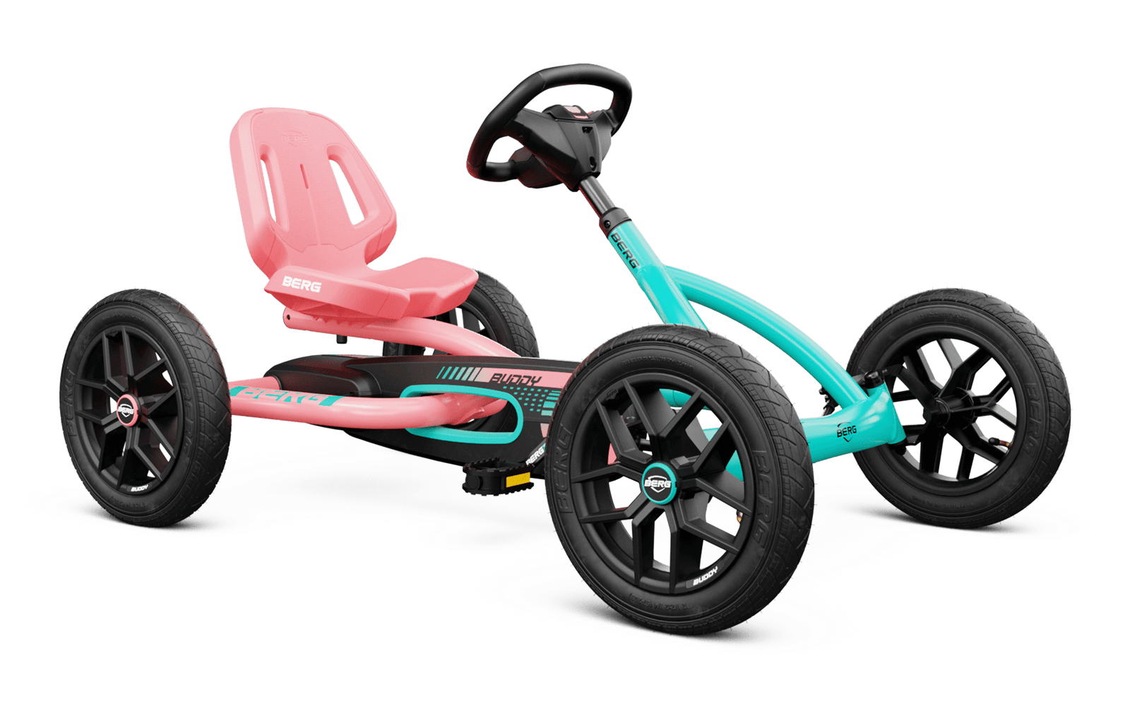 BERG Buddy Lua - Polkuauto 3+ vuotta - Vaaleanpunainen/Minttutu