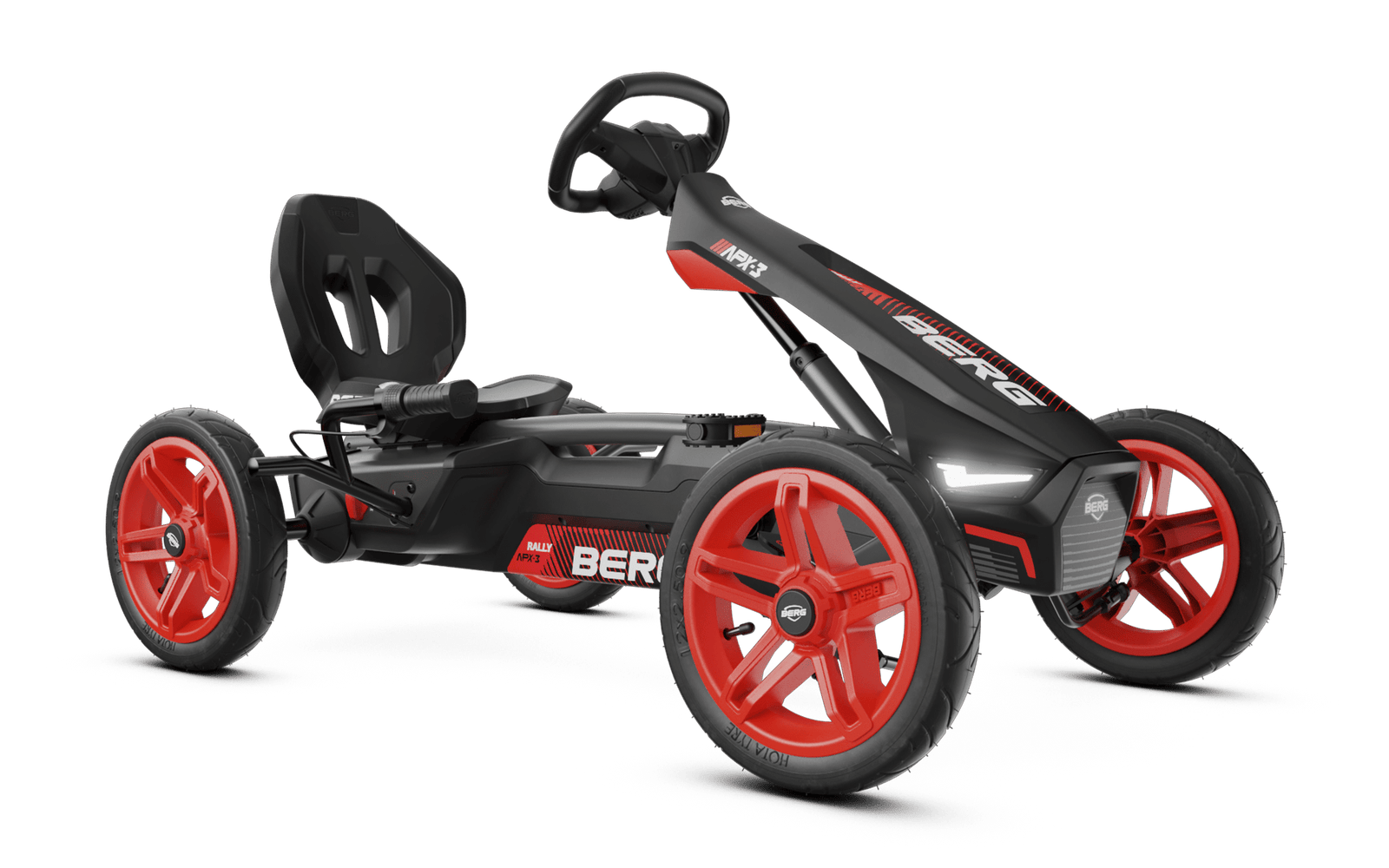 BERG Rally APX Red 3 Gears - Polkuauto 4+ vuotta - Punainen - Kolmivaihteinen (BFR-3)