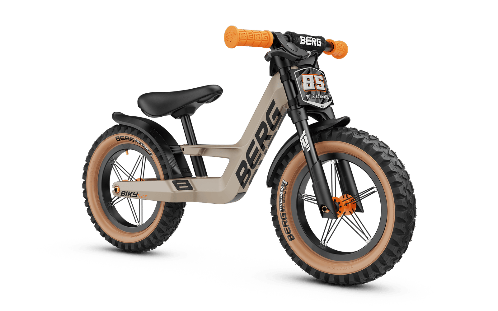BERG Biky Trail Sand Potkupyörä - 2,5+ vuotta - Beige - Käsijarrun kanssa