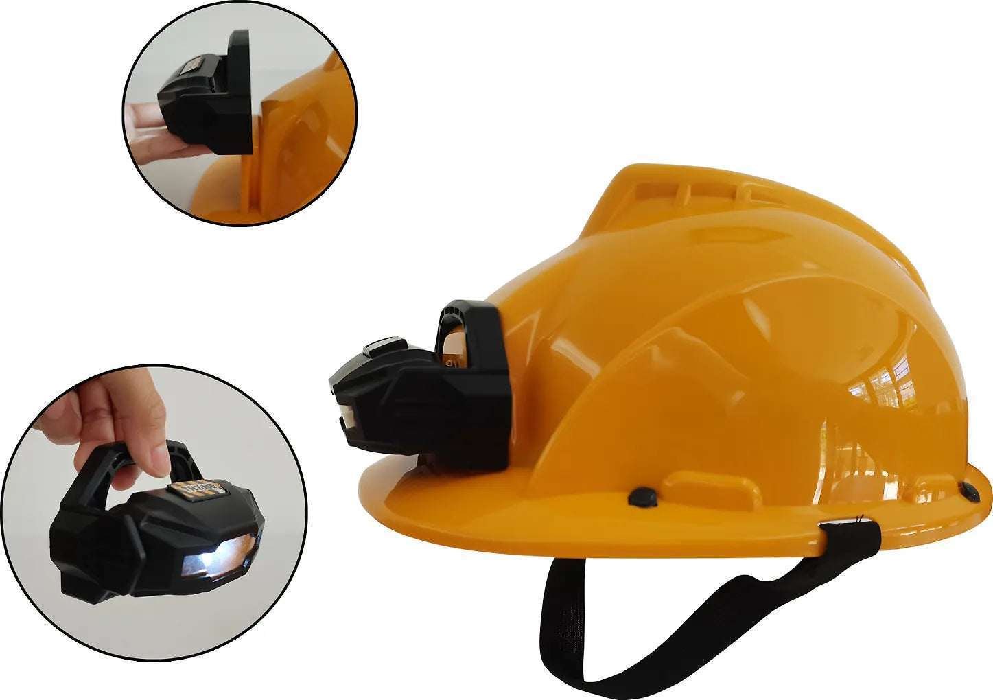 Power Tools Lasten Työmaakypärä Otsalampulla