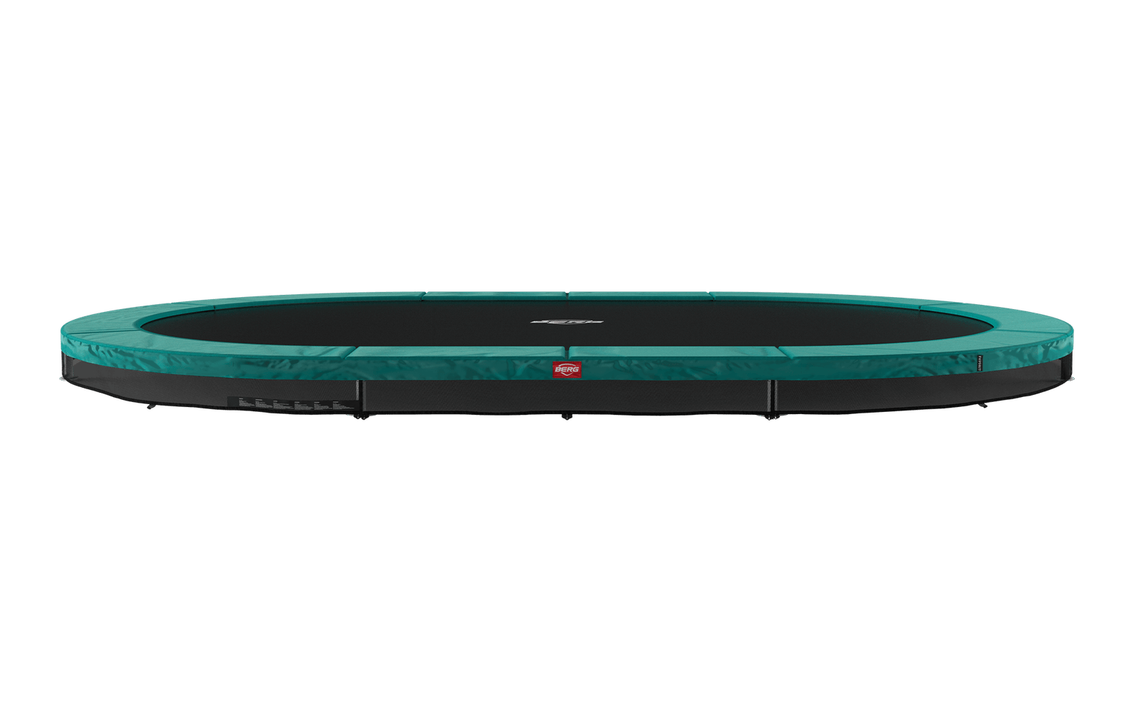 BERG SPORTS Grand Favorit InGround 520 Vihreä - Trampoliini Ovaali - 520 x 345 cm