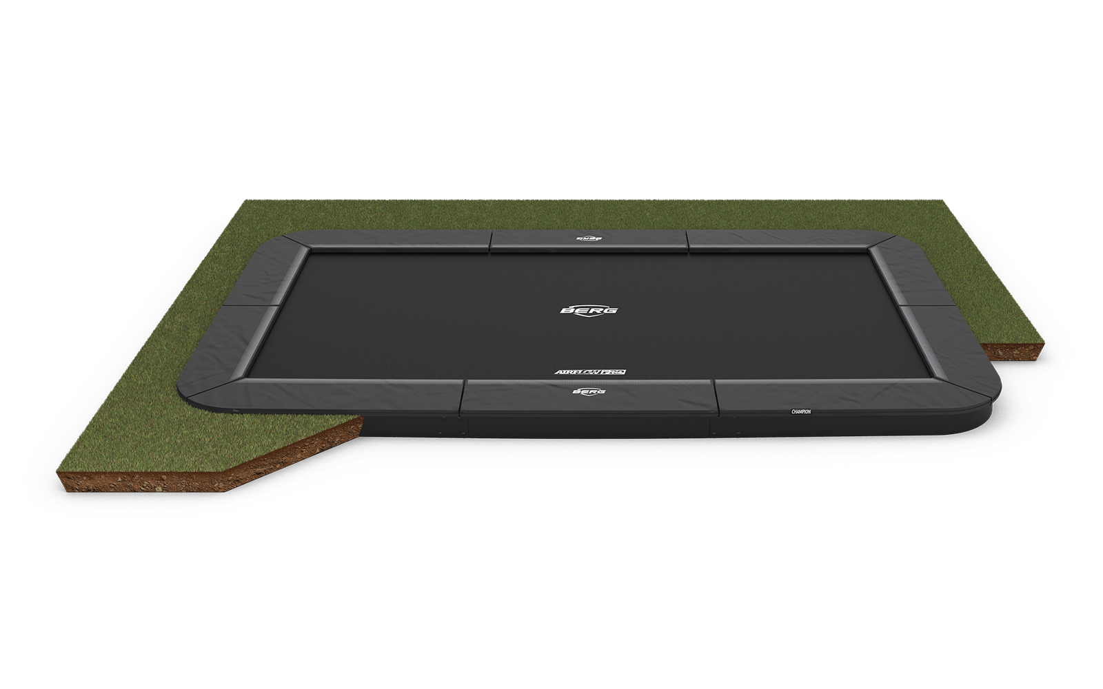 BERG SPORTS Ultim Champion FlatGround 410 Harmaa - Trampoliini Suorakulmainen - 410 x 250 cm