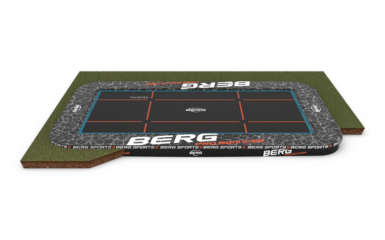 BERG SPORTS Ultim Pro Bouncer FlatGround 500 - Trampoliini Suorakulmainen - 500 x 300 cm