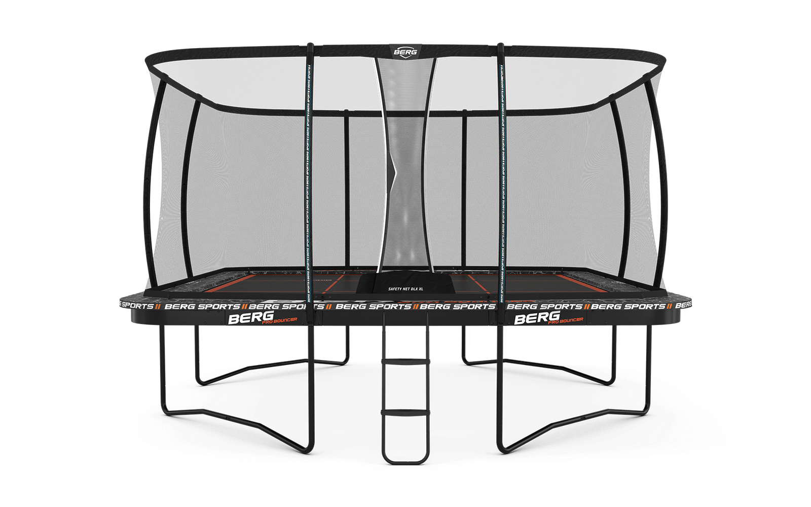 BERG SPORTS Ultim Pro Bouncer Regular 5x5 + Safety Net XL - Trampoliini Suorakulmainen - 500 x 500 cm