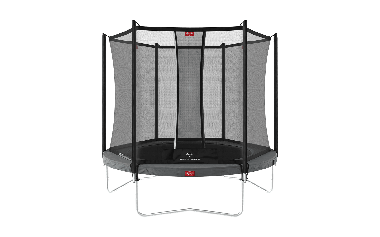 BERG Favorit Regular 330 Harmaa + Safety Net Comfort - Trampoliini Pyöreä - 330 cm