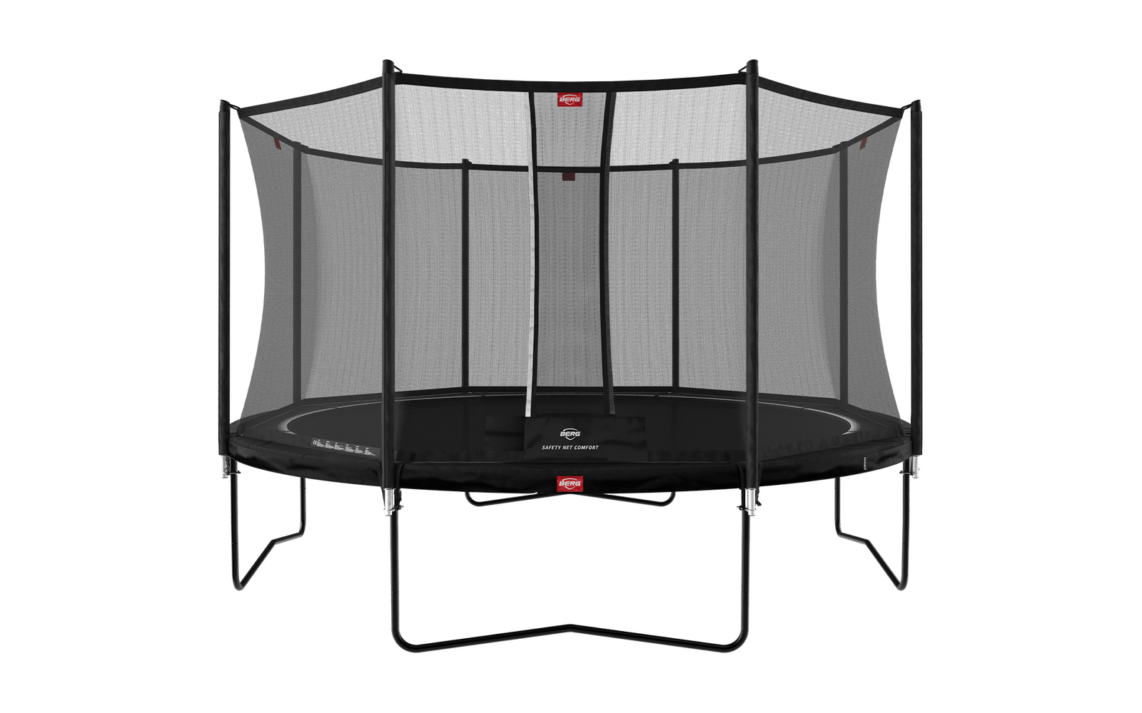 BERG Favorit Regular 430 Musta + Safety Net Comfort - Trampoliini Pyöreä - 430 cm