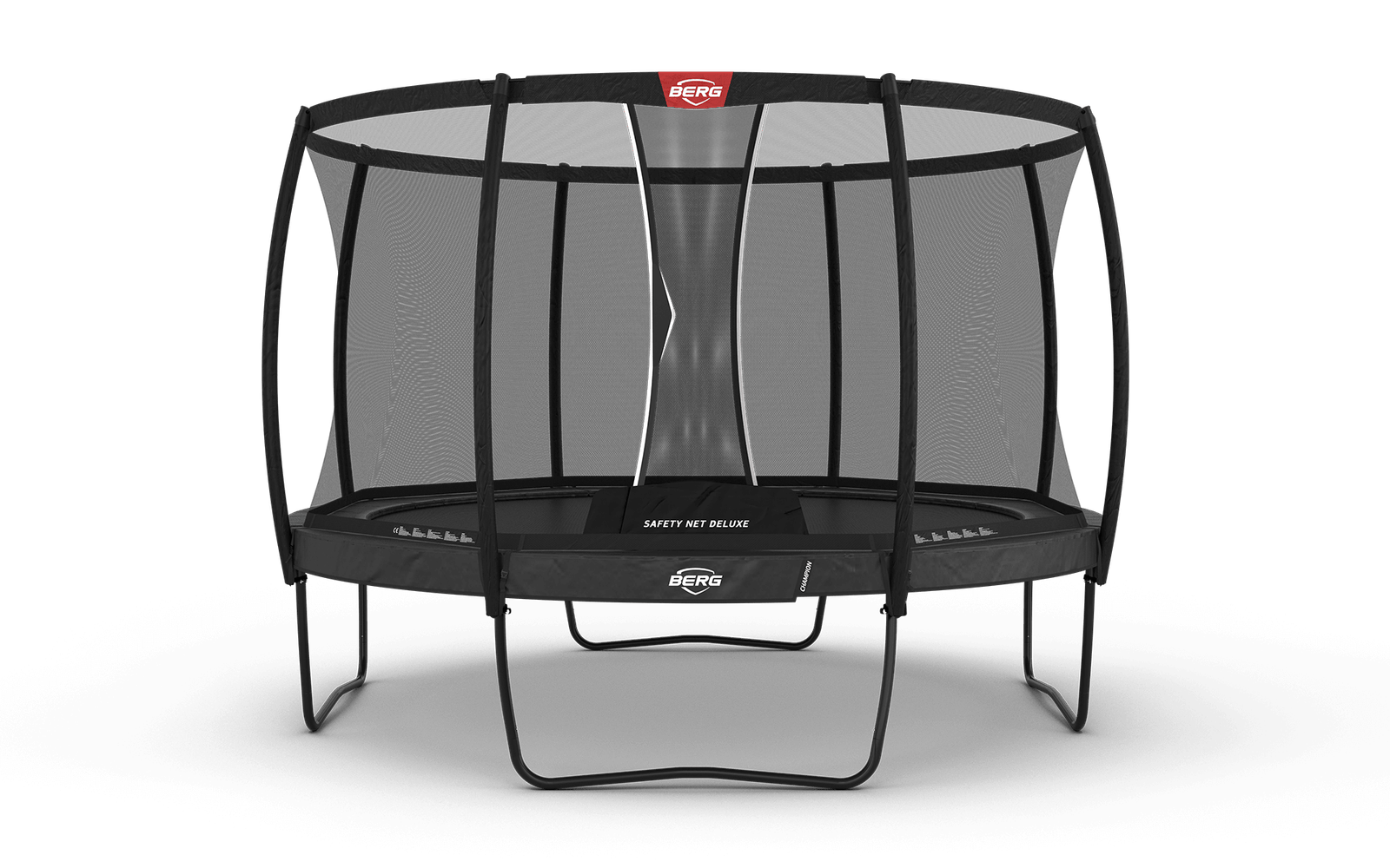 BERG Champion Regular 380 Harmaa + Safety Net Deluxe - Trampoliini Pyöreä - 380 cm