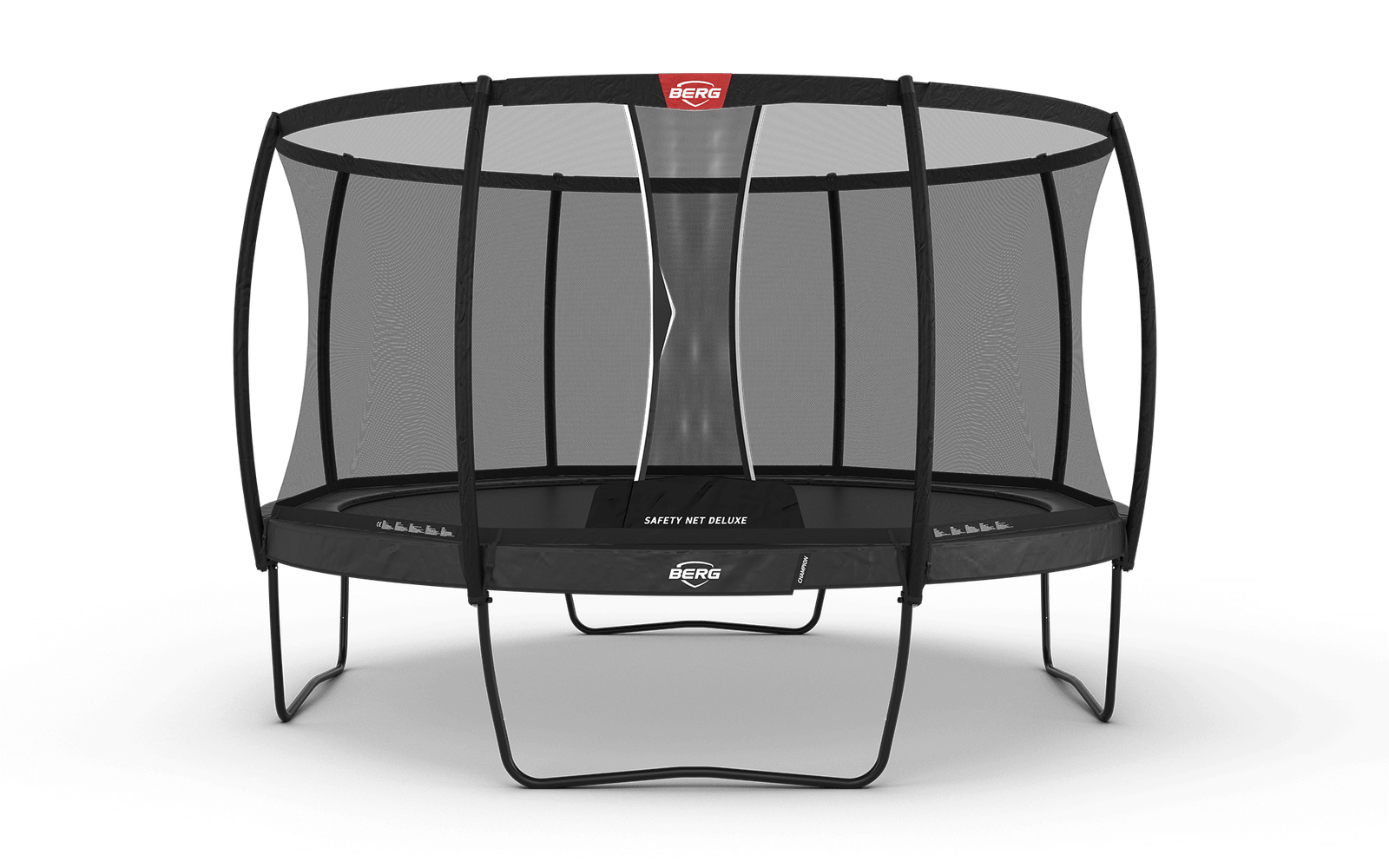 BERG Champion Regular 430 Harmaa + Safety Net Deluxe - Trampoliini Pyöreä - 430 cm