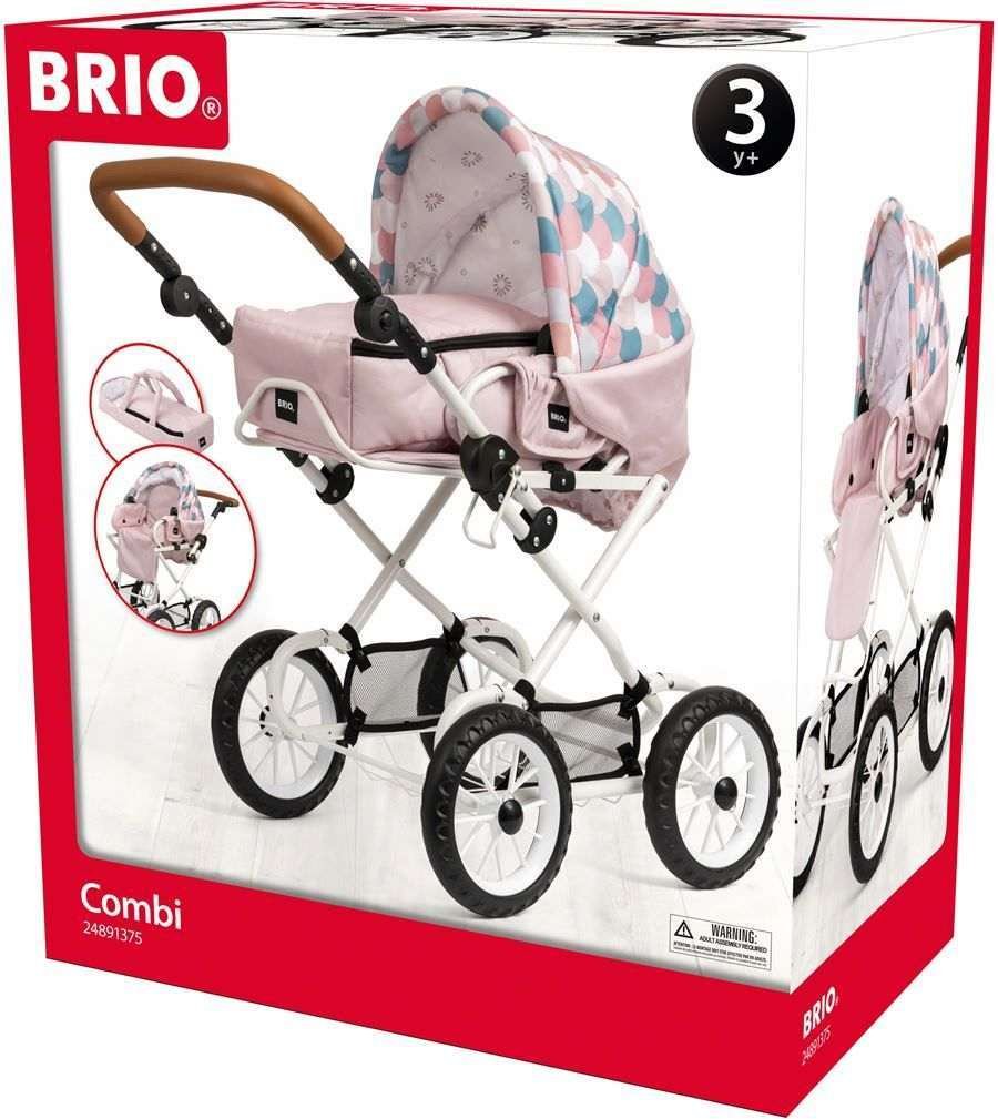 Brio Combi nukenvaunu Vaaleanpuna/Pisara