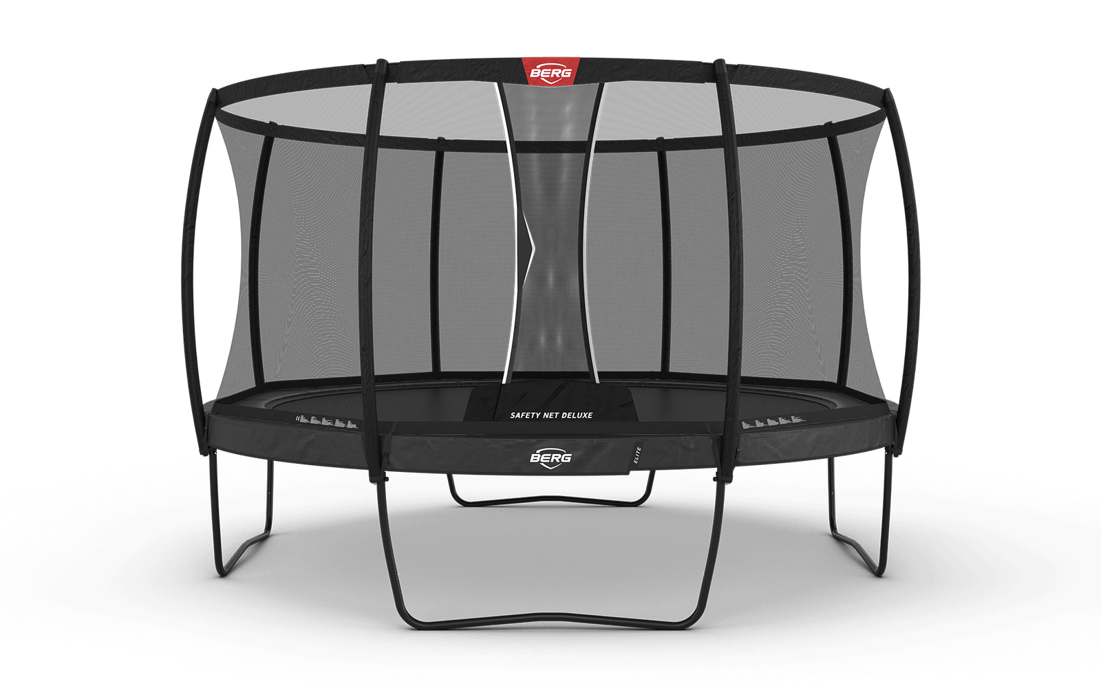 BERG Elite Regular 430 Harmaa + Safety Net Deluxe - Trampoliini Pyöreä - 430 cm