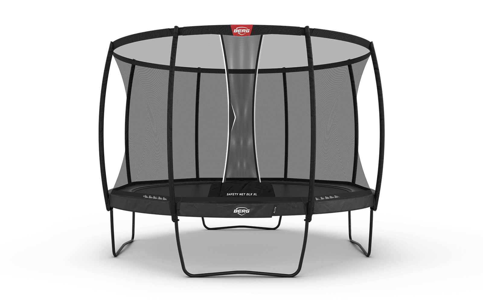 BERG Elite Regular 430 Harmaa + Safety Net DLX XL - Trampoliini Pyöreä - 430 cm