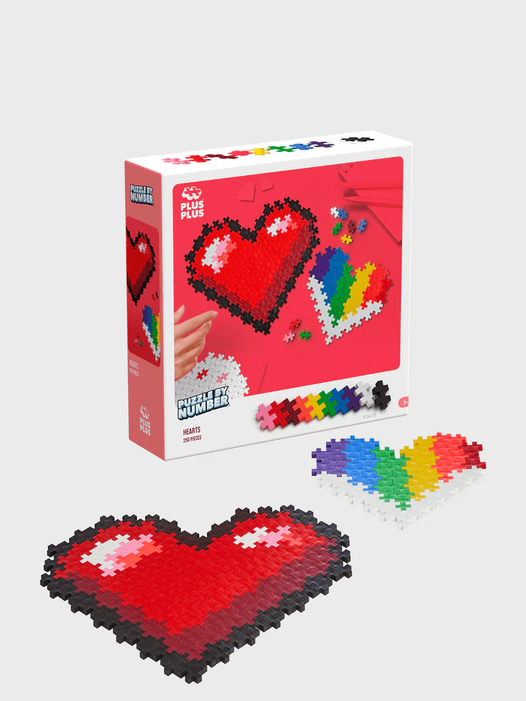 Puzzle By Number - Sydämet