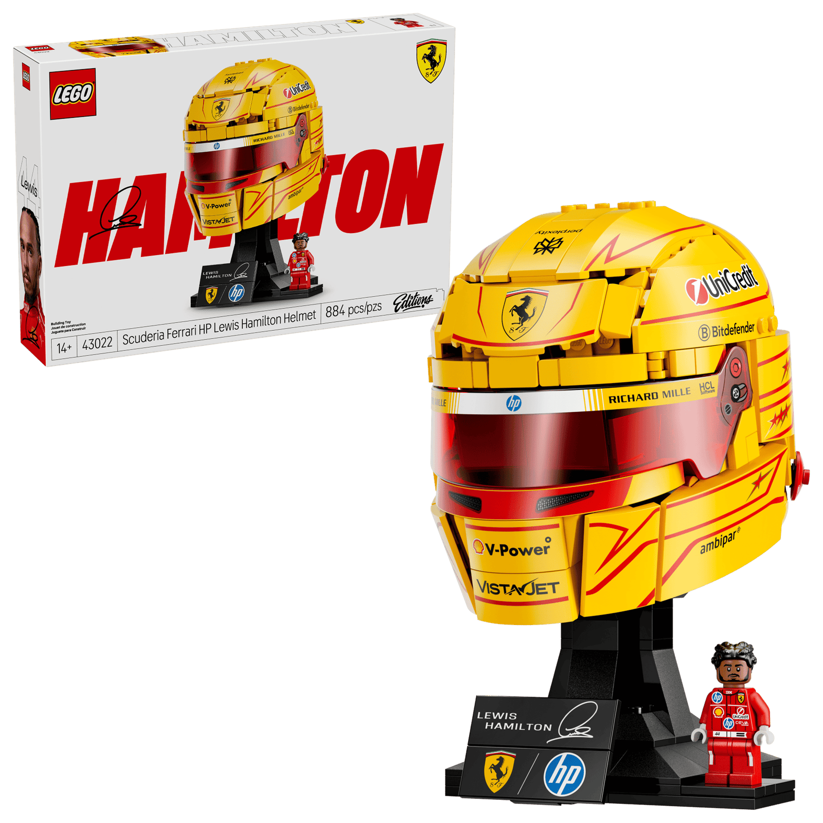 LEGO 43022 Scuderia Ferrari HP Kypärä Lewis Hamilton