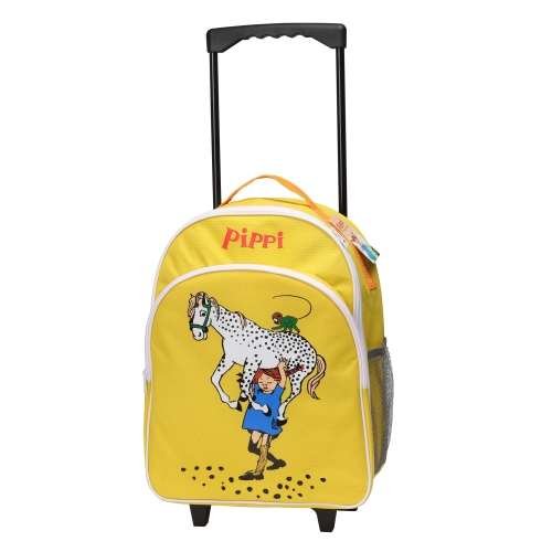 Pippi Pitkätossut rullalaukku, keltainen