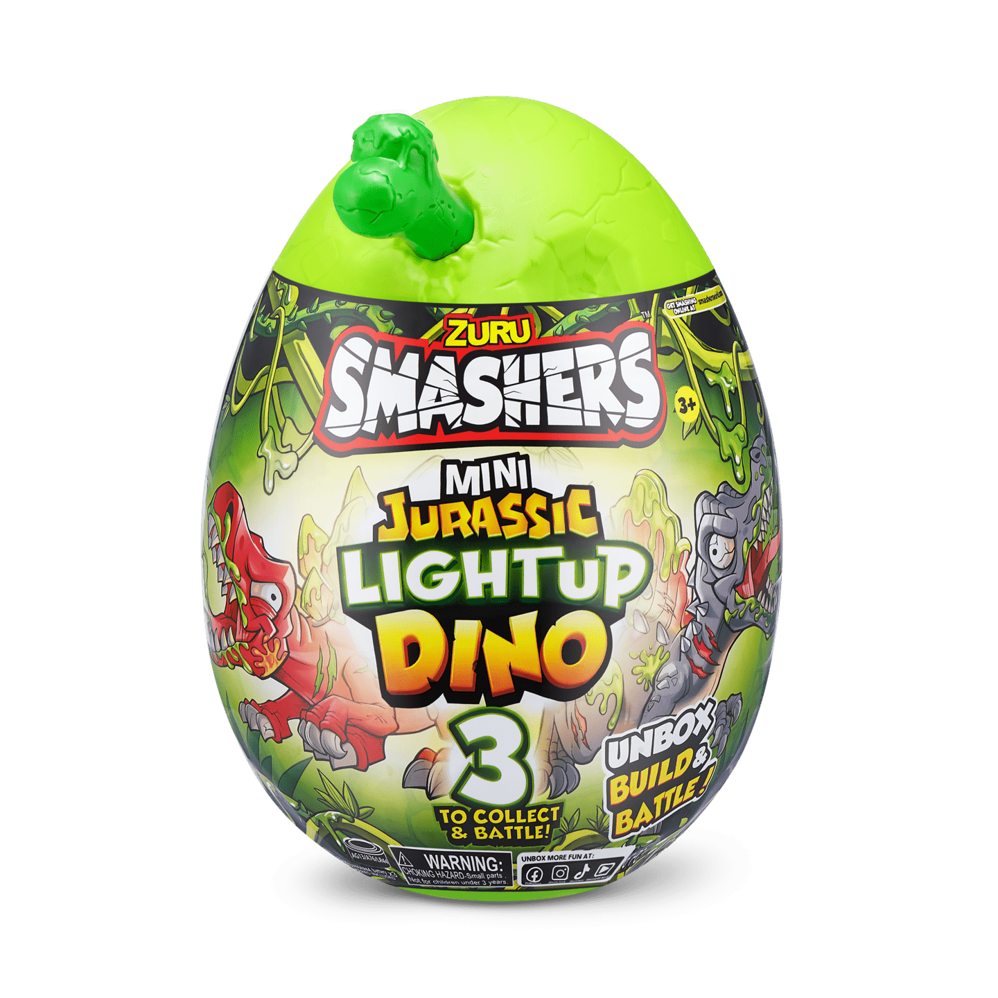 Zuru Smashers Mini Jurassic Light Up Dino