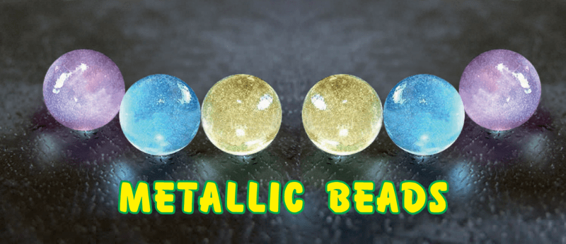 6-pack vettä metallivärimuovikomponentin helmiä sekoittaa värejä