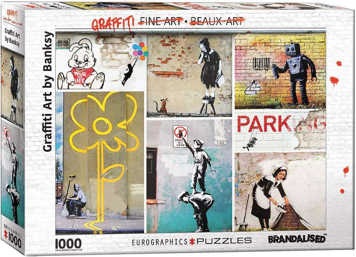 Eurographics 1000 Palan Palapeli Street Art By Banksy