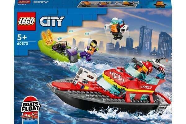 LEGO® City 60373 palopelastusvene, kelluva lelu, vesireppu ja minihahmot