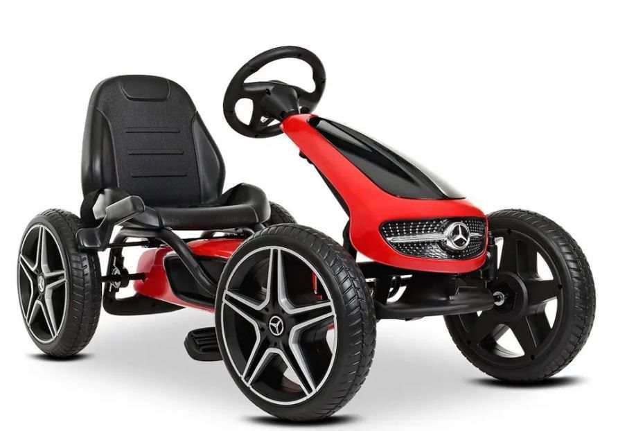 Poljinauto Mercedes Benz karting punainen