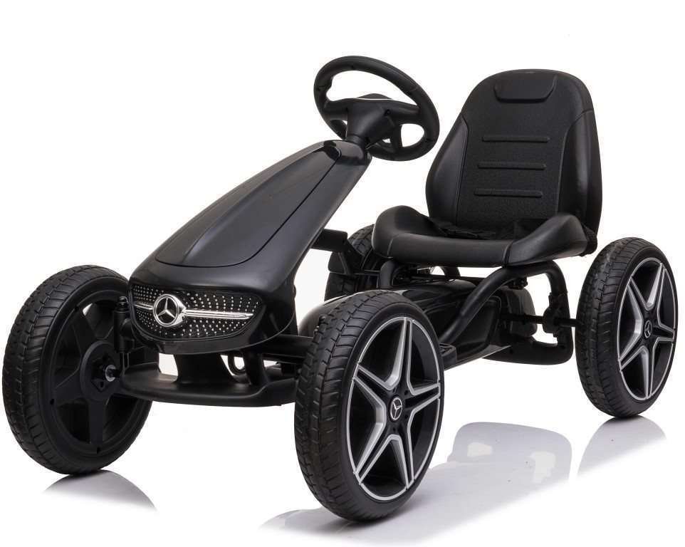 Trampoliini Mercedes Benz karting musta