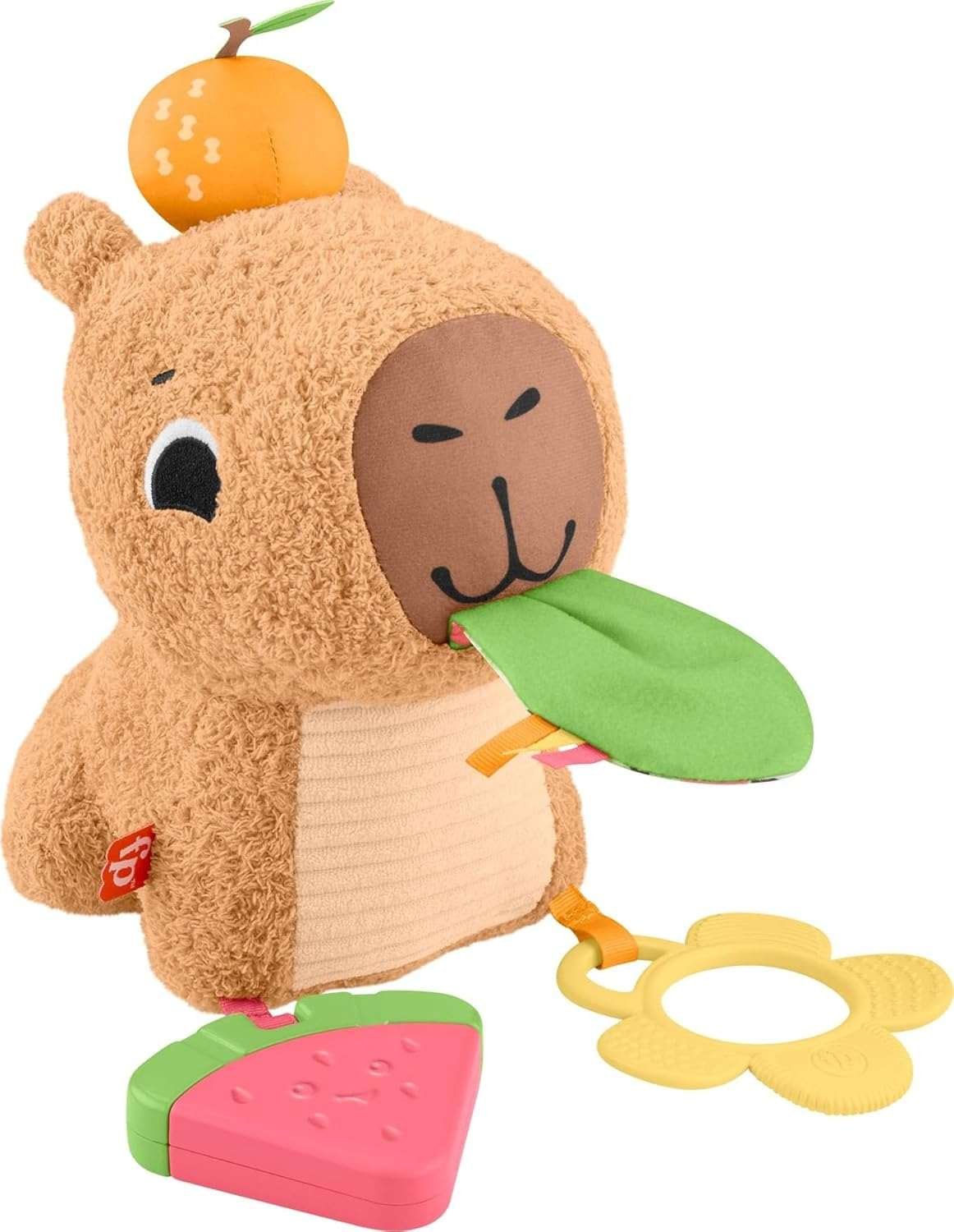 Fisher-Price Sensimals Snuggle Snacky Capybara Aktiviteettipehmolelu