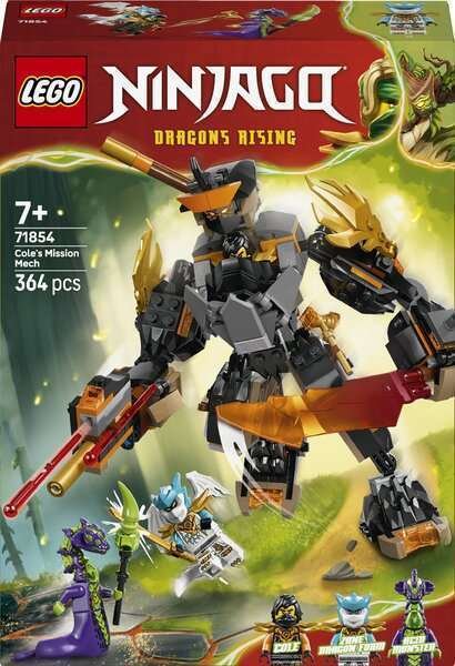 LEGO® NINJAGO® Colen tehtävärobotti ja lohikäärmeen muotoinen Zane 71854