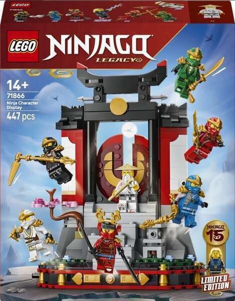 LEGO® NINJAGO® 15-vuotisjuhlan ninjahahmojen näyttely 71866