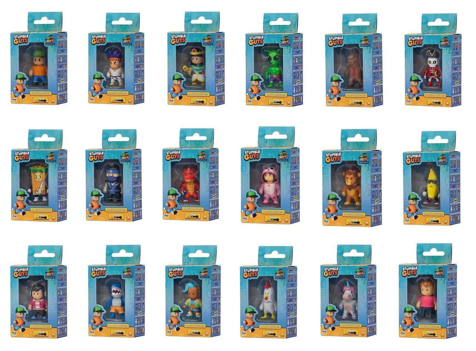 Stumble Guys Collectible Figures 1-pack Hahmopakkaus Lajitelma