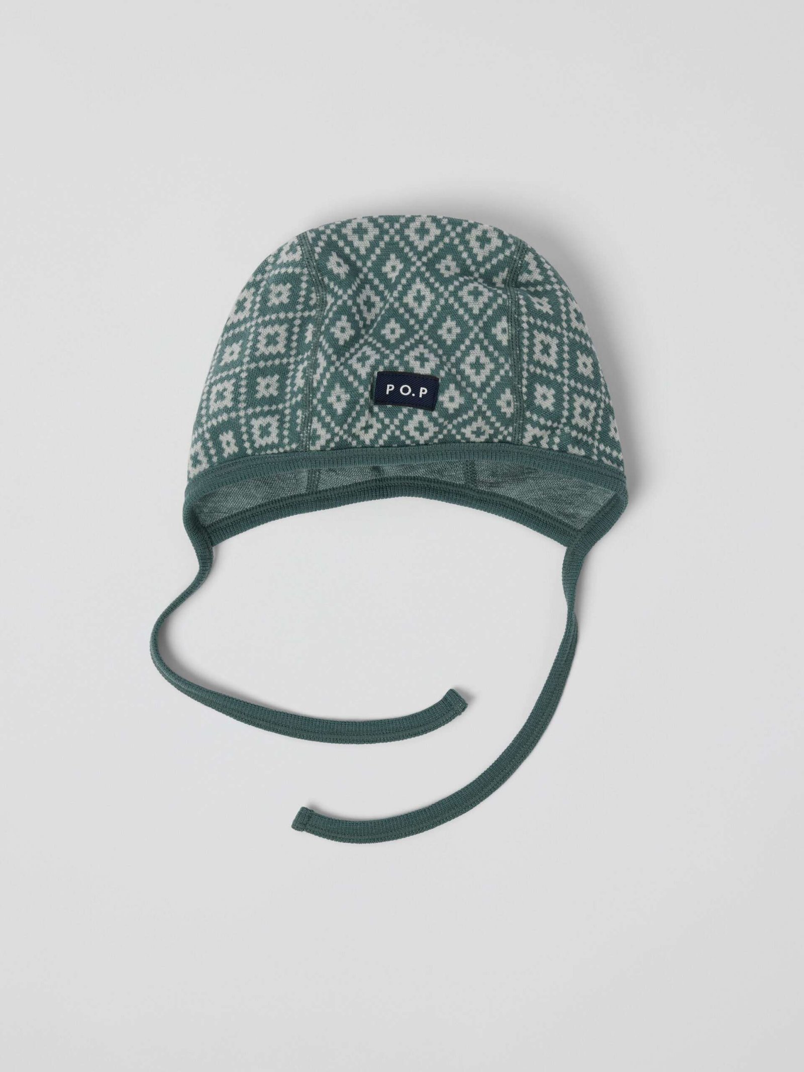 Kypärämyssy merinovillaa jacquard