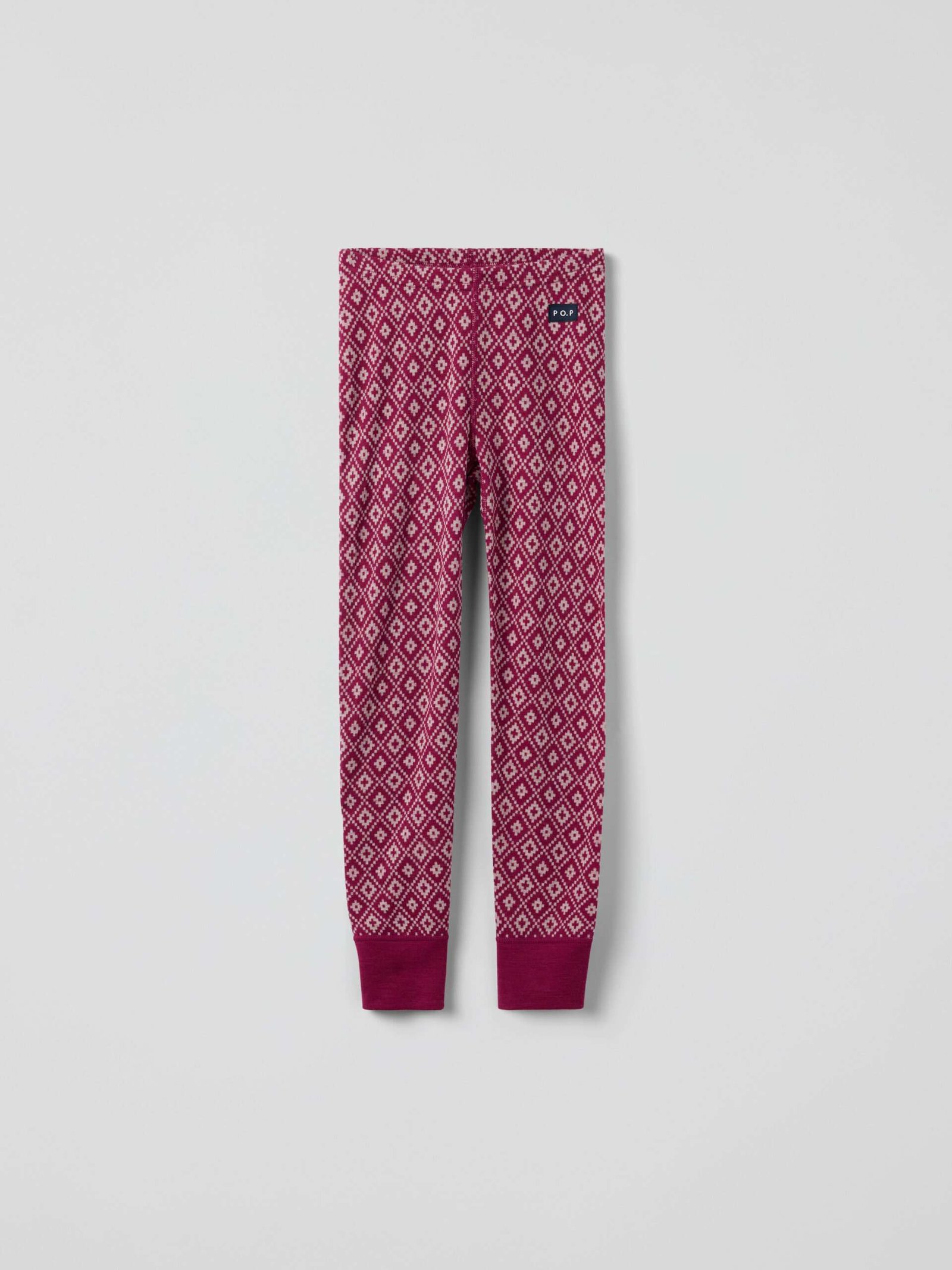Pitkät alushousut merinovillaa jacquard-kuviolla