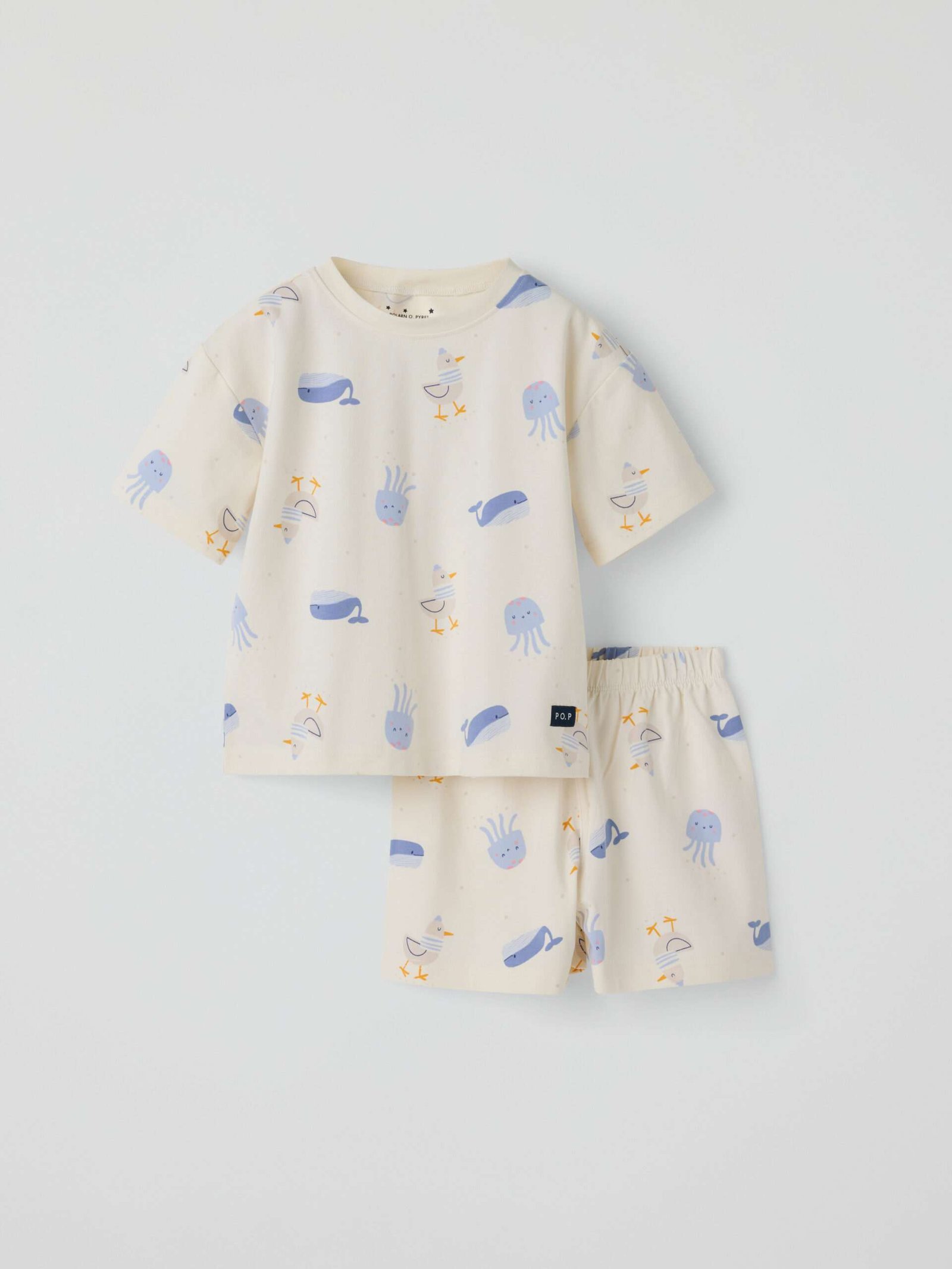Lyhythihainen pyjama kalat