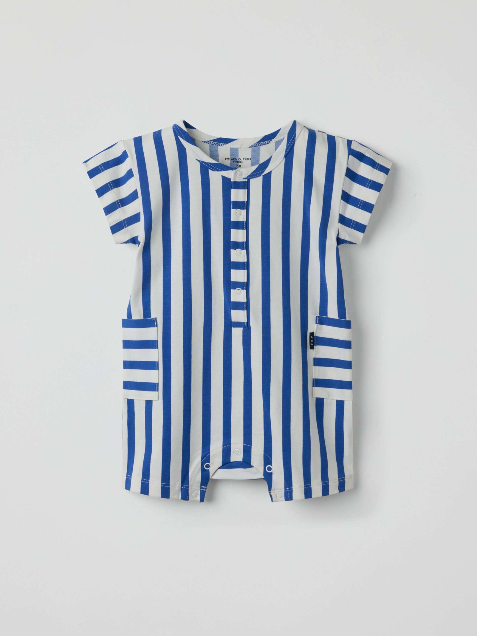 Lyhythihainen jumpsuit raidallinen