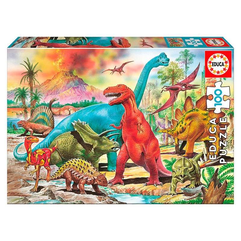 Educa 100 Palan Palapeli Dinosaurukset