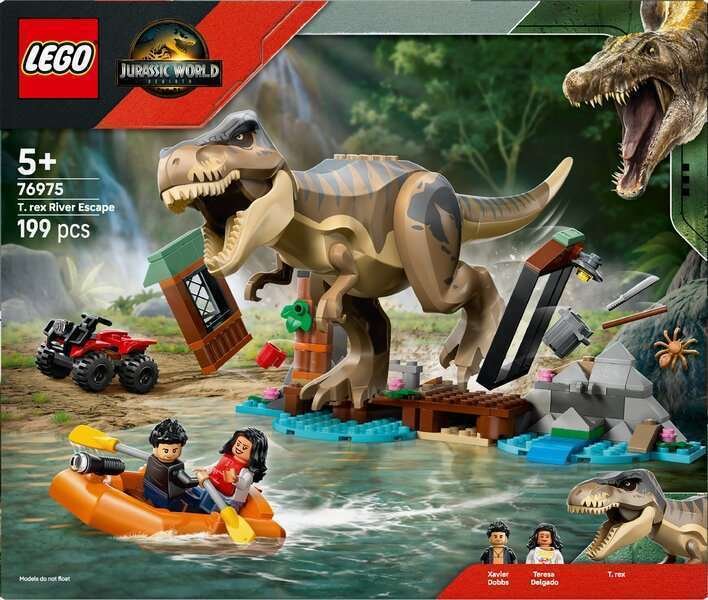 Rakennussarja - LEGO - 76975 - Jurassic World - T. rex - 199 osaa - Koottaa itse