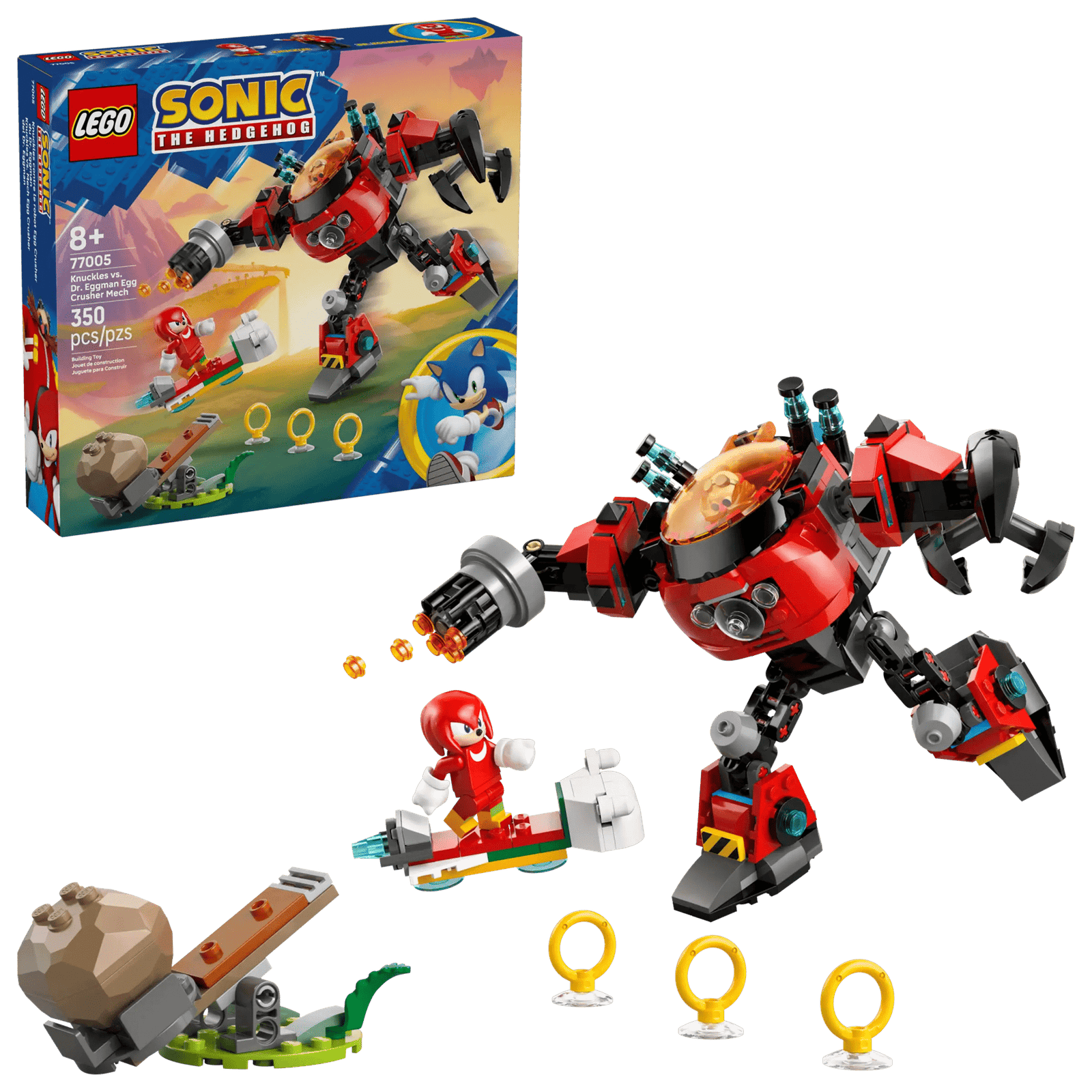 LEGO Sonic 77005 Knuckles vs. Dr. Eggman ja Egg Crusher Robotti