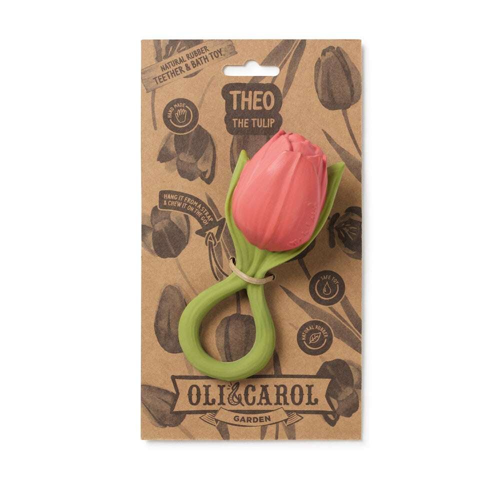 Oli & Carol Luonnonkumi Kylpylelu/Purulelu Theo Tulppaani