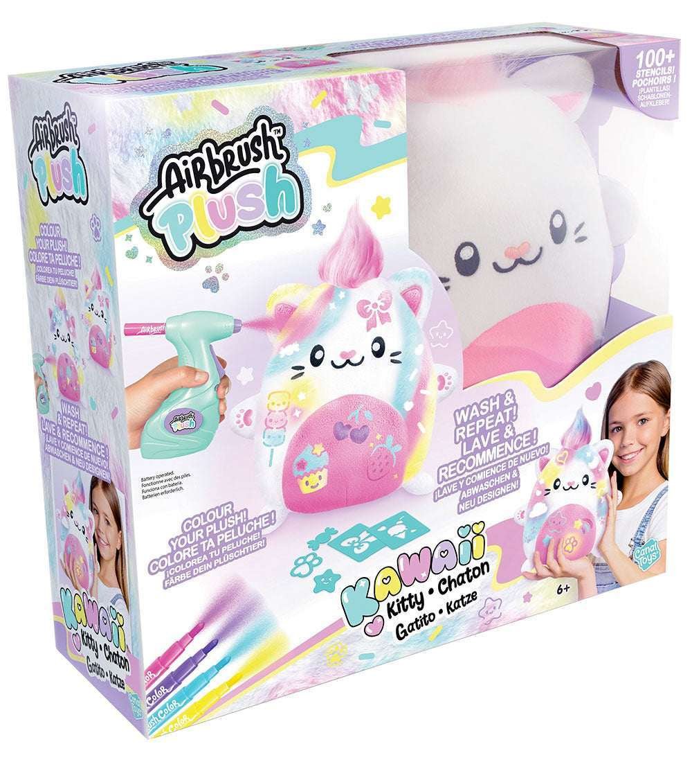 Airbrush Plush Maalattava Pehmolelu Kawaii Kitty Kissa