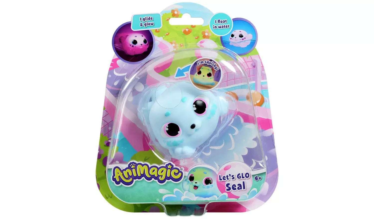 Animagic Let`s Go Seal Glow In The Dark Interaktiivinen Hylje Sininen