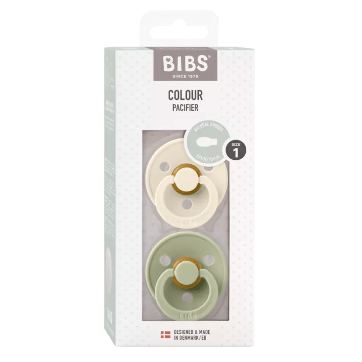 BIBS Colour Tutti 2kpl Koko 1 Ivory/Sage Symmetrinen