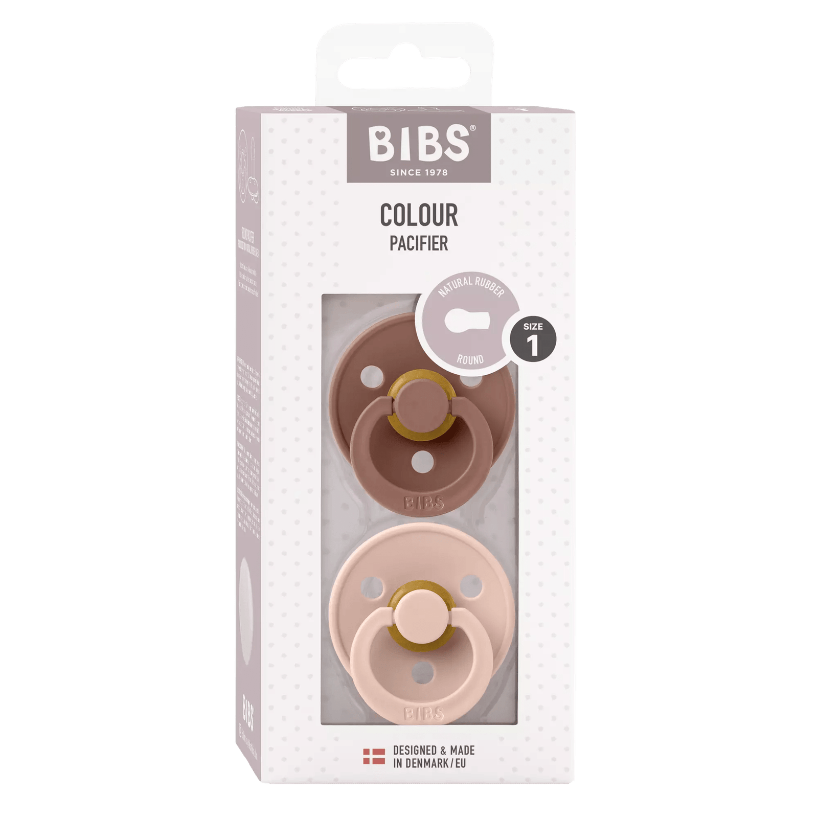 BIBS Colour Tutti 2kpl Koko 1 Woodchuck/Blush